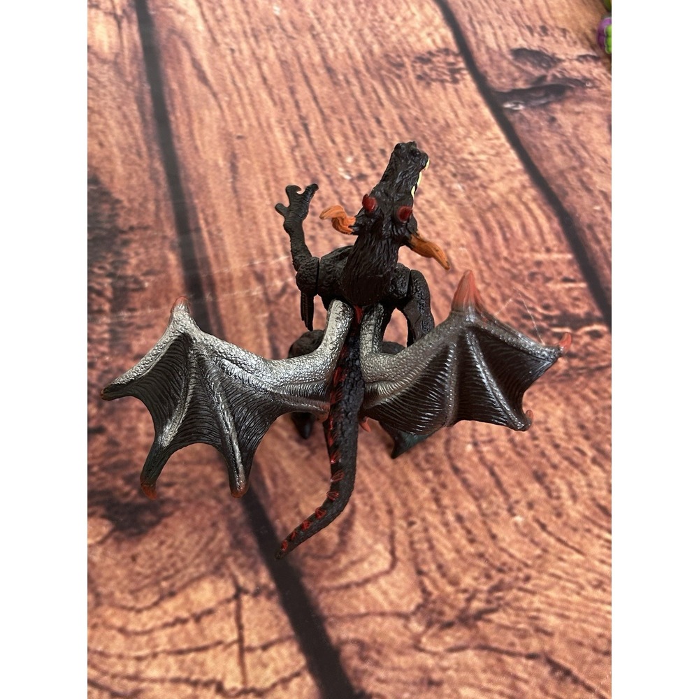 Medieval Fantasy Mythical Black Dragon Articulated Figure 5" Collectible - Picture 4 of 7